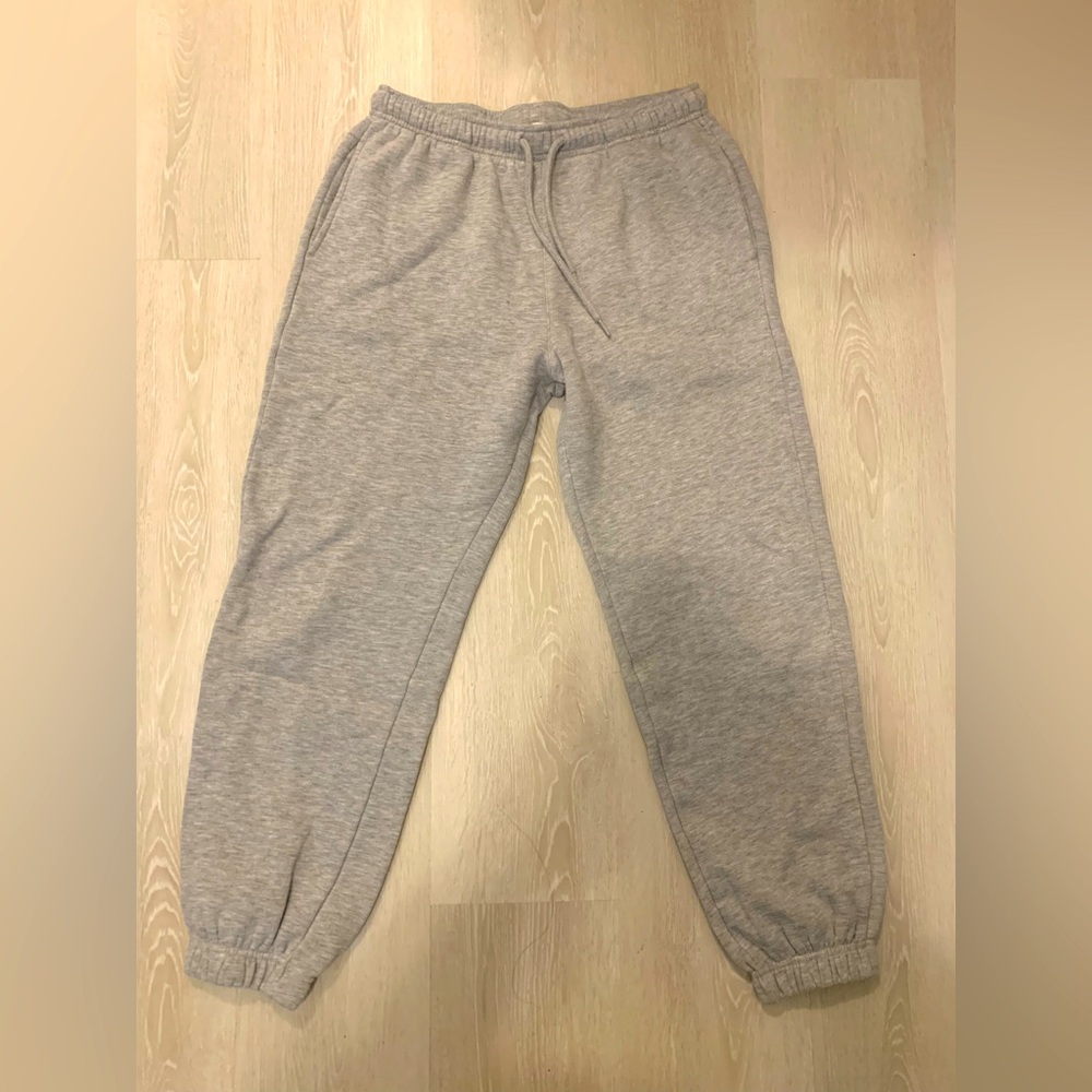 Classic Gray Sweatpants - Drawstring Joggers women’s large fitted